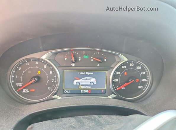 3GKALVEG8PL268455 2023 GMC TERRAIN White Вид щитка приладів