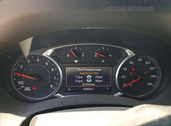 3GKALVEV0ML388227 2021 GMC TERRAIN Silver Instrument cluster view