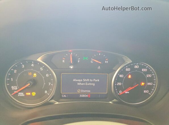 3GKALVEV0NL200047 2022 GMC TERRAIN Синий Вид щитка приборов
