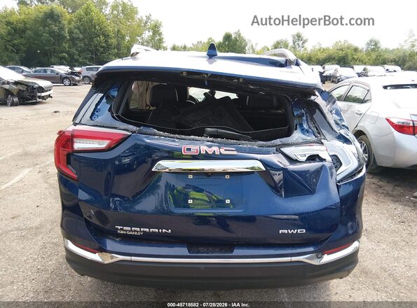 3GKALVEV0NL256117 2022 GMC TERRAIN Blue Front view