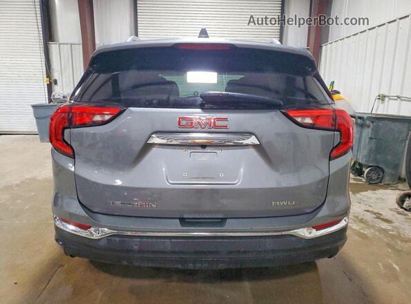 3GKALVEV1JL273695 2018 GMC TERRAIN Gray Widok z tyłu