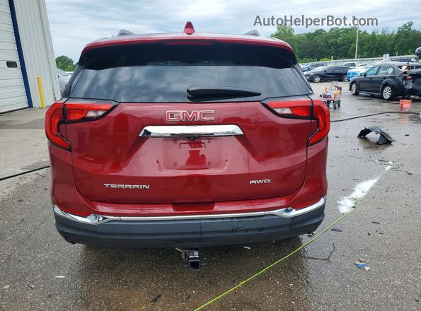 3GKALVEV1KL284682 2019 GMC TERRAIN Red Rear view