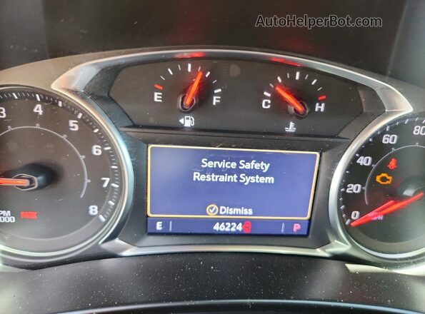 3GKALVEV1LL295425 2020 GMC TERRAIN White Instrument cluster view