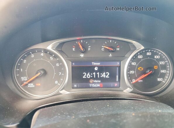 3GKALVEV2LL283073 2020 GMC TERRAIN Черный Вид щитка приборов