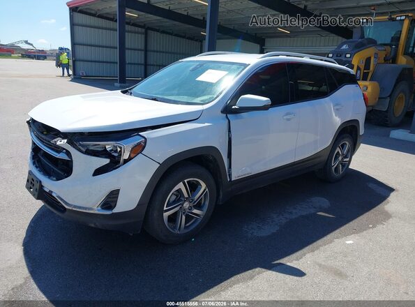 3GKALVEV2LL296521 2020 GMC TERRAIN White Vista tres cuartos delantera izquierda