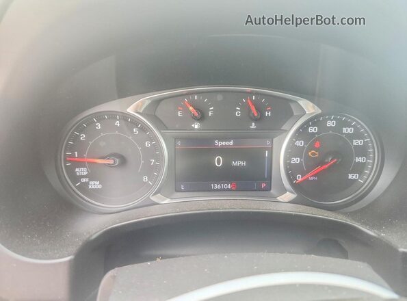 3GKALVEV2ML305994 2021 GMC TERRAIN White Widok zestawu wskaźników