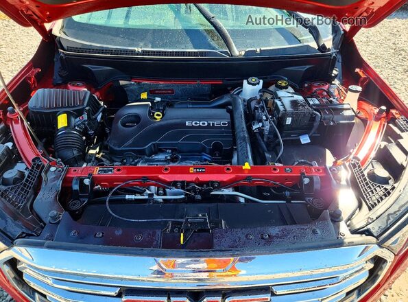 3GKALVEV2NL211468 2022 GMC TERRAIN Red Vista del compartimento del motor
