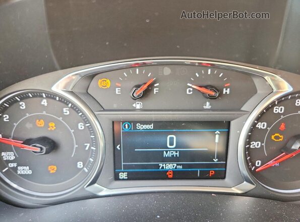 3GKALVEV3JL327417 2018 GMC TERRAIN Gray Instrument cluster view