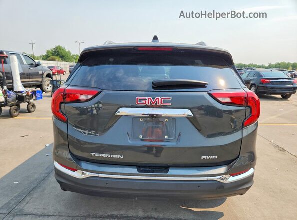 3GKALVEV3JL327417 2018 GMC TERRAIN Gray Rear view
