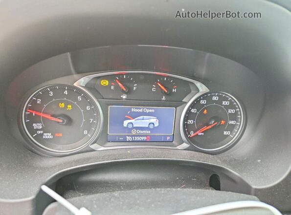 3GKALVEV3KL352657 2019 GMC TERRAIN Черный Вид щитка приборов