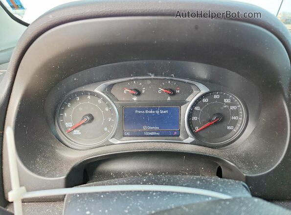 3GKALVEV4LL147107 2020 GMC TERRAIN White Instrument cluster view