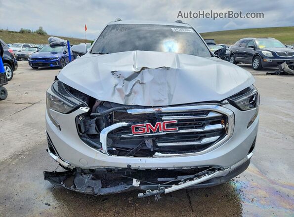 3GKALVEV5KL212173 2019 GMC TERRAIN Silver Front view