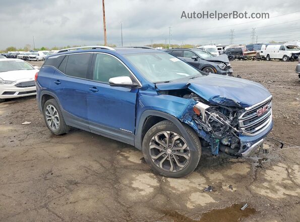 3GKALVEV5ML307643 2021 GMC TERRAIN Blue Delantero derecho