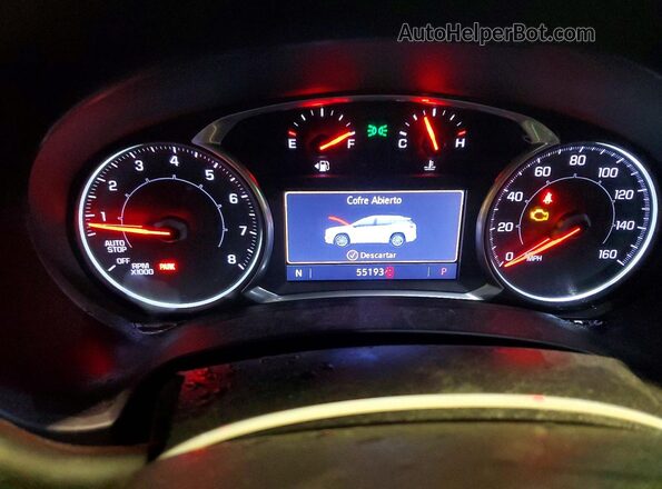 3GKALVEV6KL345718 2019 GMC TERRAIN White Widok zestawu wskaźników