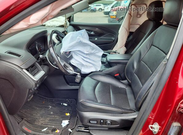 3GKALVEV7JL358587 2018 GMC TERRAIN Red წინა სალონის ხედი