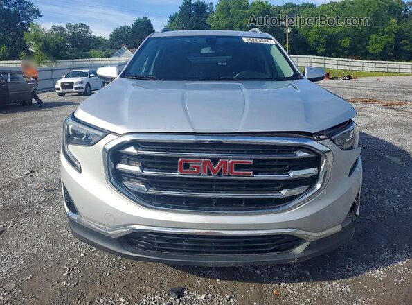 3GKALVEV7KL175594 2019 GMC TERRAIN Silver Widok z przodu