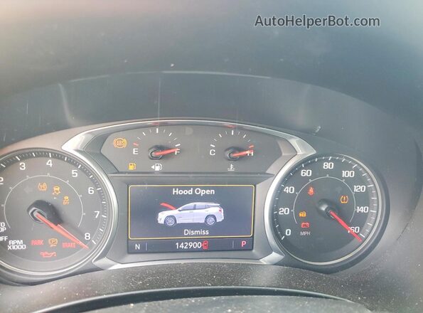 3GKALVEV7LL102047 2020 GMC TERRAIN Black Instrument cluster view