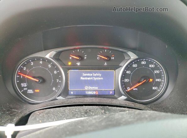 3GKALVEV7ML345357 2021 GMC TERRAIN White Instrument cluster view