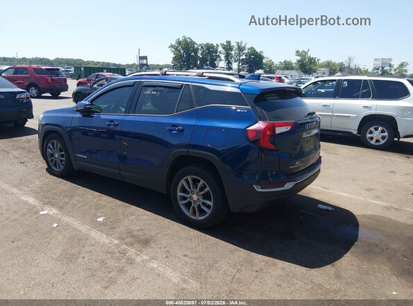 3GKALVEV7NL305538 2022 GMC TERRAIN Dark Blue Rear left