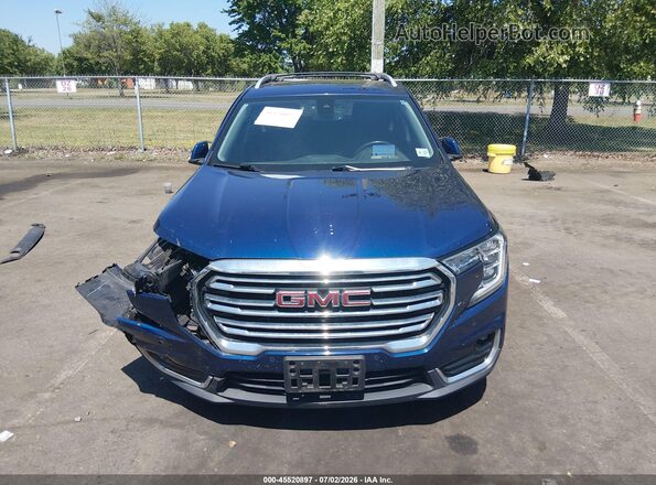 3GKALVEV7NL305538 2022 GMC TERRAIN Dark Blue Instrument cluster view