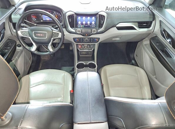 3GKALVEV8KL312879 2019 GMC TERRAIN Silver Widok deski rozdzielczej