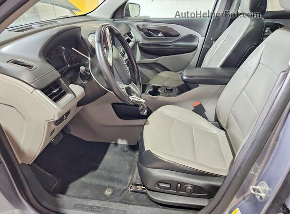 3GKALVEV8KL312879 2019 GMC TERRAIN Silver Widok wnętrza z przodu