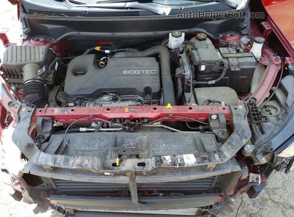 3GKALVEV8LL101795 2020 GMC TERRAIN Red ძრავის განყოფილების ხედი