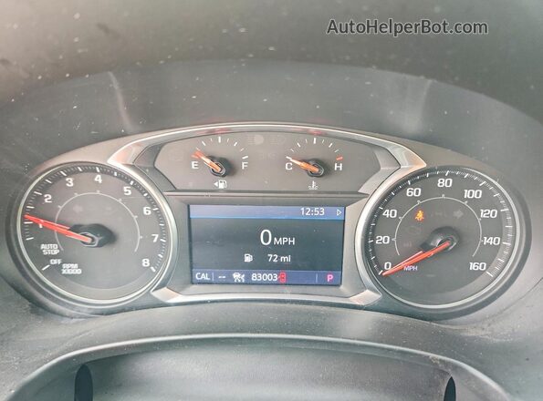 3GKALVEV8LL103854 2020 GMC TERRAIN Black Instrument cluster view