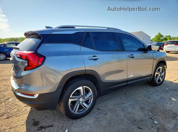 3GKALVEVXJL271136 2018 GMC TERRAIN Gray Trasero derecho