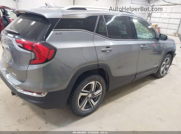 3GKALVEVXJL377263 2018 GMC TERRAIN Gray Trasero derecho