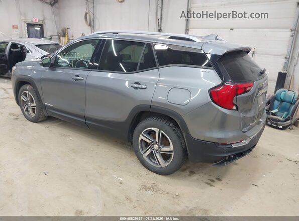 3GKALVEVXJL377263 2018 GMC TERRAIN Gray Trasero izquierdo