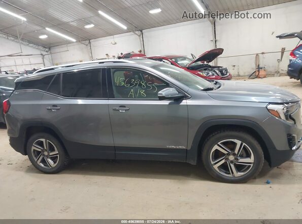 3GKALVEVXJL377263 2018 GMC TERRAIN Gray Vista interior trasera