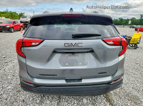 3GKALVEVXLL219203 2020 GMC TERRAIN Серый Вид сзади