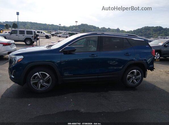 3GKALVEVXML387599 2021 GMC TERRAIN Blue Սալոնի 360 աստիճան տեսք