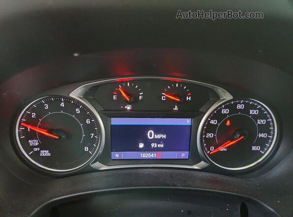 3GKALVEX0LL294865 2020 GMC TERRAIN Black Instrument cluster view