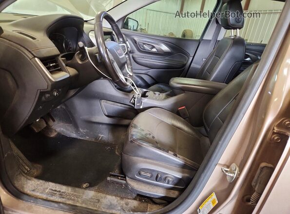 3GKALVEX1JL236907 2018 GMC TERRAIN Gray Vista interior delantera