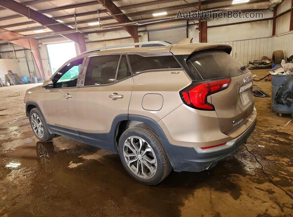 3GKALVEX1JL236907 2018 GMC TERRAIN Gray Trasero izquierdo