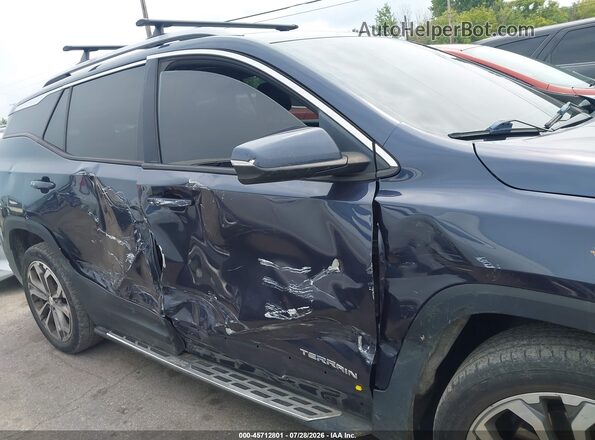 3GKALVEX3JL136923 2018 GMC TERRAIN Синий Вид задней части салона