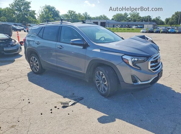 3GKALVEX3KL142478 2019 GMC TERRAIN Gray Delantero derecho