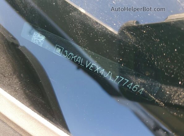 3GKALVEX4JL177464 2018 GMC TERRAIN Серебряный Вид наклейки с VIN-кодом
