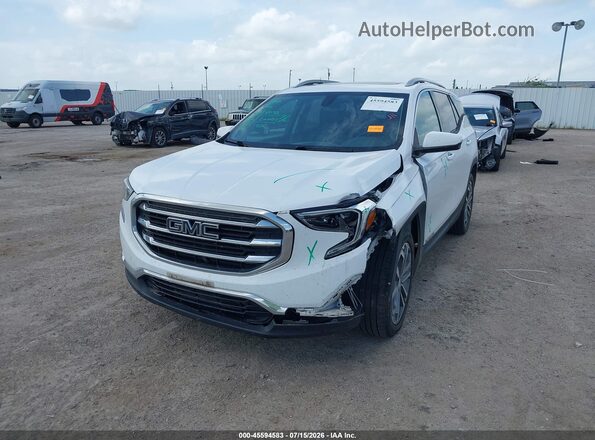 3GKALVEX6JL137015 2018 GMC TERRAIN White წინა მარცხენა ხედი სამი მეოთხედიდან