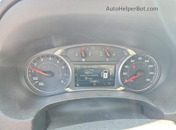 3GKALVEX6JL188613 2018 GMC TERRAIN Gray Vista del cuadro de instrumentos