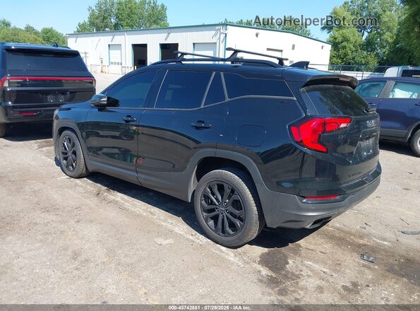 3GKALVEX6KL229579 2019 GMC TERRAIN Black Trasero izquierdo
