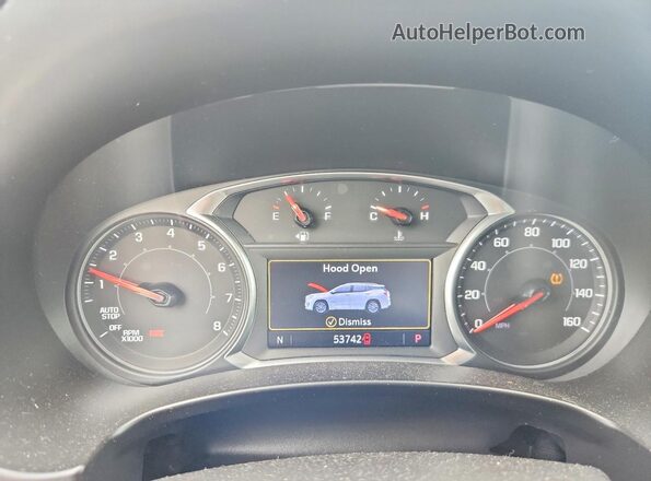 3GKALVEX6KL280810 2019 GMC TERRAIN White Instrument cluster view
