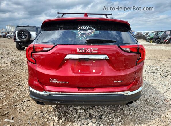 3GKALVEX6LL135350 2020 GMC TERRAIN Red უკანა ხედი