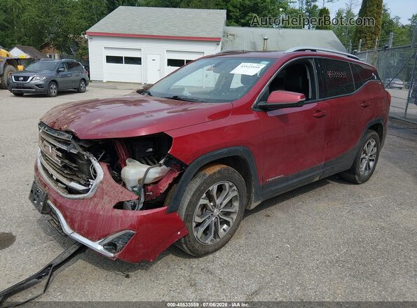 3GKALVEX7JL337949 2018 GMC TERRAIN Красный Передняя левая четверть