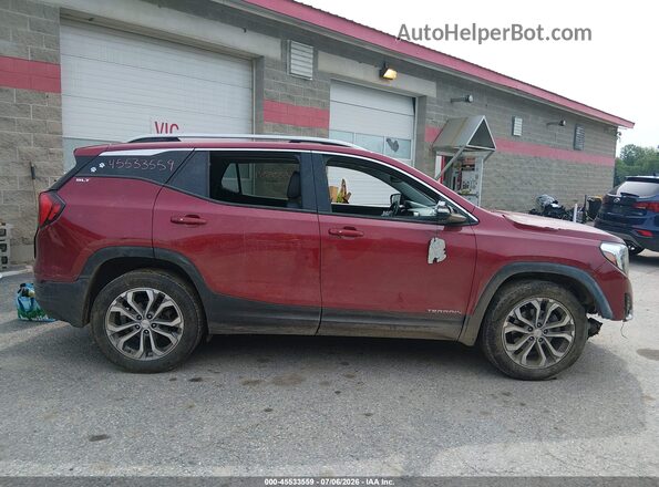 3GKALVEX7JL337949 2018 GMC TERRAIN Красный Вид задней части салона