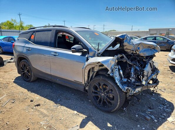 3GKALVEX7KL398932 2019 GMC TERRAIN Gray Передня права чверть
