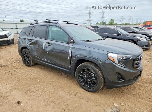 3GKALVEX8KL382447 2019 GMC TERRAIN Gray Передня права чверть
