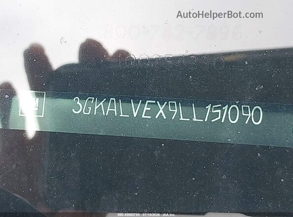 3GKALVEX9LL151090 2020 GMC TERRAIN Серый Вид подкапотного пространства